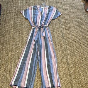 striped romper great condition